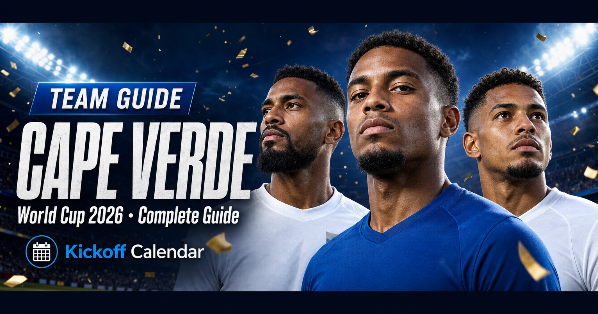 Cape Verde at the World Cup 2026: Team Guide & 26-Man Squad