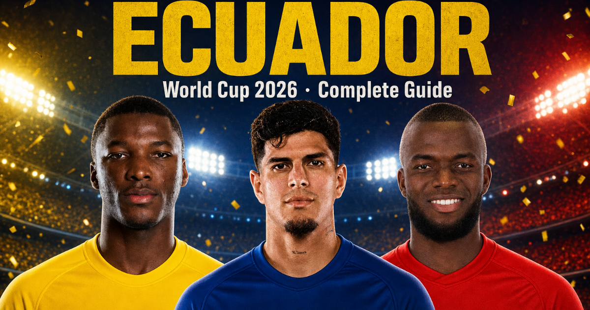 Ecuador at the World Cup 2026: Team Guide & 26-Man Squad