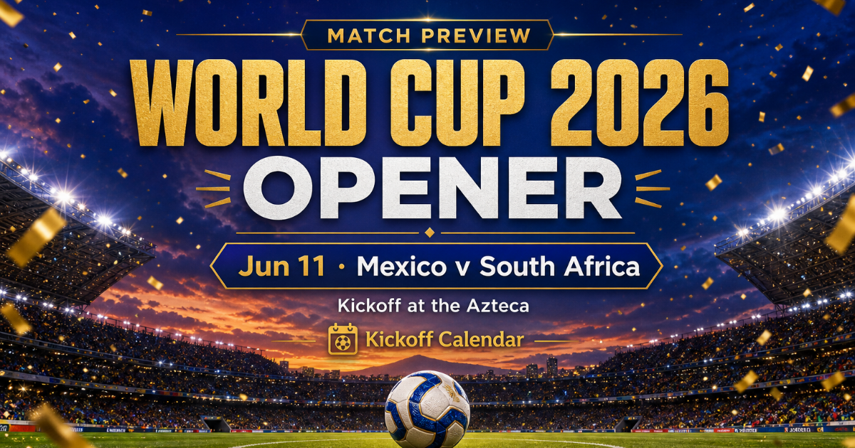World Cup 2026 Opening Match: What to Watch